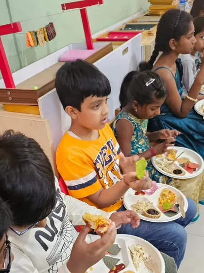 Kids enjoying a delicious and fun meal at one of our catered events. Seeing happy faces like these is the best part of what I do.