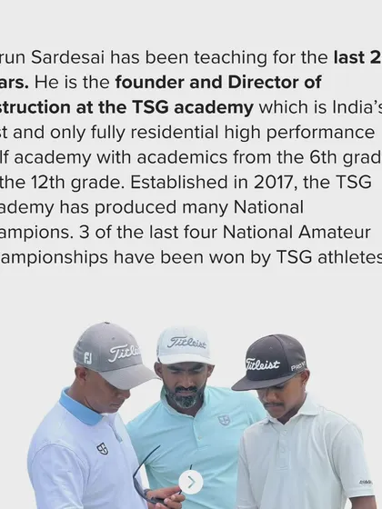 My journey with data started with Excel sheets and has evolved through multiple software systems to Upgame. This belief in performance statistics helps our students make their practice more effective by targeting weaknesses, not just blindly hitting balls. My vision is for every junior golfer in India to use a unified data platform to shorten their learning curve.