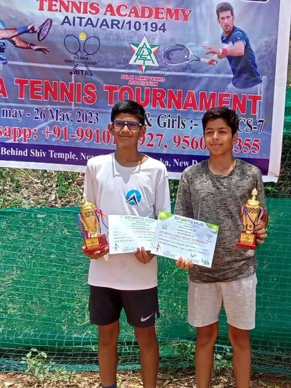 Kanishk Dhingra and his partner won the Doubles title of the U16 Championship Series tournament in Delhi.