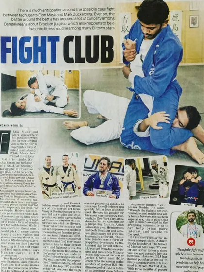 We were featured in this "Fight Club" article discussing the rise of Brazilian Jiu-Jitsu. It's great to see the "gentle art" getting the recognition it deserves as a powerful tool for fitness and self-improvement.