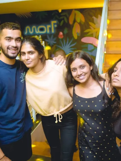 A group of friends posing for a picture. My events are about bringing people together for a good time.