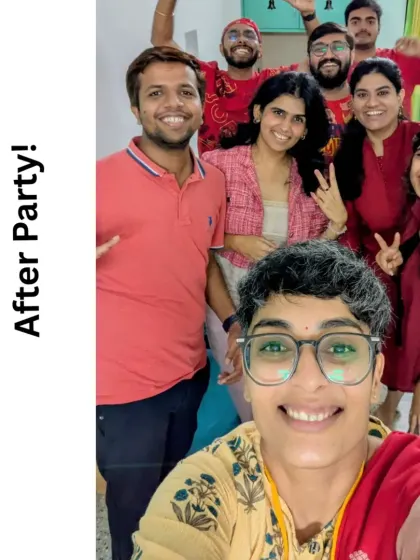 The winning team from our after-party games. The fun doesn't stop with breakfast. We often continue with games and activities, extending the connection and laughter for hours.