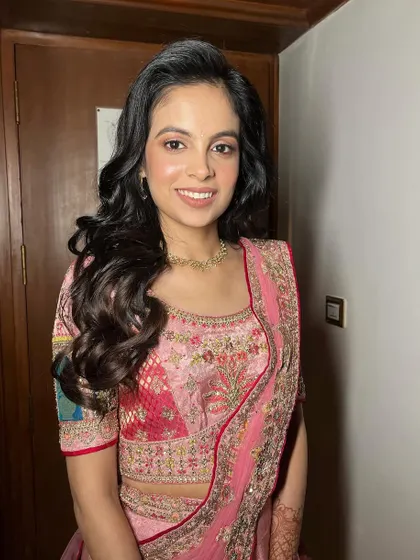 A final portrait showing the complete look. The makeup is natural, glowing, and perfect for a bride who wanted to feel like herself.