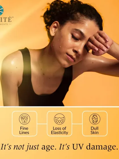 Fine lines, loss of elasticity, and dull skin are often mistaken for just signs of aging. In reality, they are primarily caused by cumulative UV damage. Consistent sun protection is your best defense.