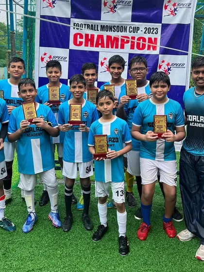 Our Under-13 players after competing in the Monsoon Cup. We learn from every result and come back stronger.