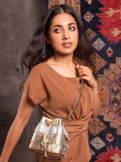 Another look from the creative shoot, this time with a softer, more commercial feel. The makeup is warm, bronzy, and beautiful.