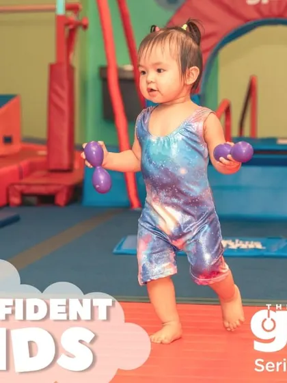 Even a simple walk becomes a lesson in coordination and focus. This toddler, holding small weights, is learning to balance and control her movements, building strength and confidence with every step.