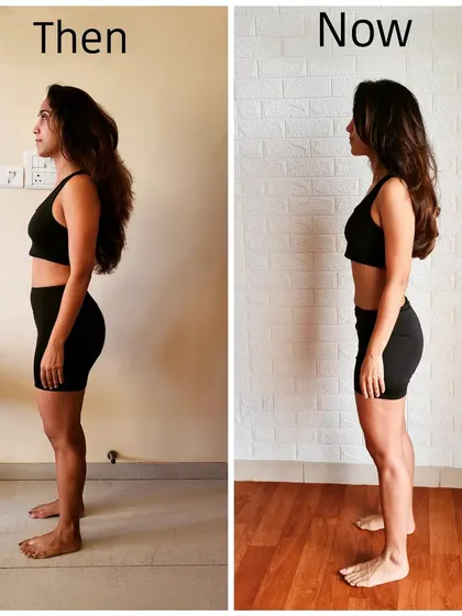 This three-month progress check shows how shedding extra weight can transform your asana practice. Years ago, I focused only on hard workouts, which left me exhausted. Now, I know that combining diet with practice is the secret to a sustainable, healthy, and glowing transformation.