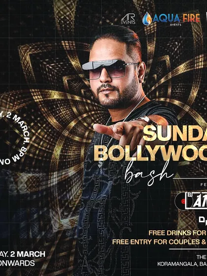 Another Sunday Bollywood Bash at The Fixx. We always guarantee a great time with free drinks for ladies.