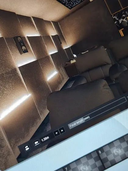 A glimpse of the design process on my computer. Every project starts with a detailed 3D render to help clients visualize the final result before construction even begins.