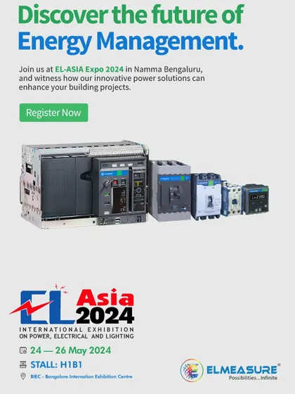 A promotional poster for the EL-ASIA Expo 2024, showcasing my innovative lineup of circuit breakers and switchgear.