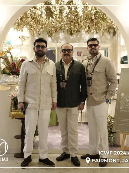The Madihah team at our ICWF 2024 booth entrance. We were proud to represent the brand and share our passion for luxury gifting with the wedding fraternity.