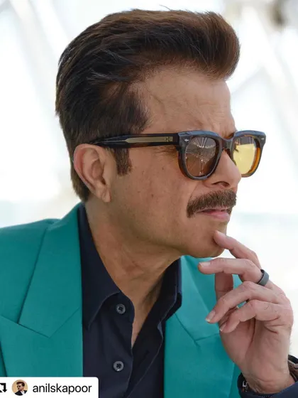 A close-up of Anil Kapoor's hair at the IIFA awards, showing the volume and perfect styling.
