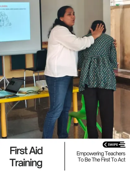 Our first aid training covers a range of emergency response techniques, including how to assist someone who is choking. These practical skills are vital for anyone working with young children.