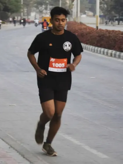Another member of the team in his element during a marathon. The cardiovascular and muscular endurance built through our strength and conditioning programs prepares you for any athletic challenge.