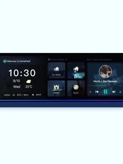 My smart home systems go beyond just lights and fans. The HomePad interface allows for complex scene control and media management for a truly integrated experience.