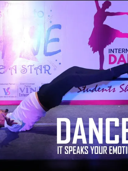 Dance speaks your emotions. Here I am in a freeze, expressing myself during a performance.