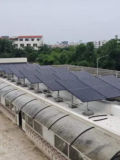 For educational institutions like CV Raman Global University in Odisha, we installed a 10 kW hybrid system to ensure 24/7 power for their campus. This installation provides uninterrupted electricity for labs and classrooms while significantly reducing their operational costs.