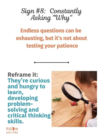 Reframe "Why?": Endless questions aren't about testing your patience. They show a curious mind, developing critical thinking and problem-solving skills.