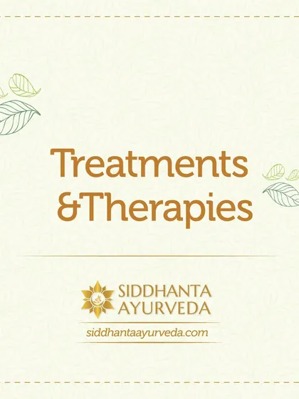 I offer a comprehensive range of authentic Ayurvedic treatments and therapies. Each one is selected and customized to restore your body's natural balance and promote holistic healing.