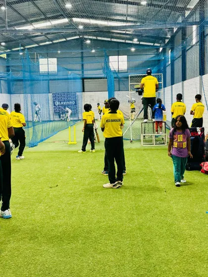 Our indoor facility allows multiple players to train simultaneously, ensuring every student gets ample time to work on their individual skills.