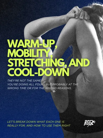 Warm-up, mobility, stretching, and cool-down are not the same. Most athletes do them, but often at the wrong time or for the wrong reasons.