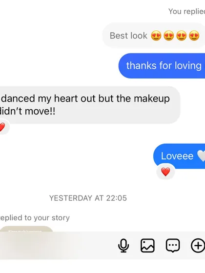 "I danced my heart out but the makeup didn't move!!" This is the kind of feedback I love to see. My makeup is built to last.