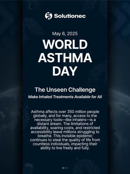 Asthma affects over 350 million people globally, but access to essential treatments like inhalers remains a challenge for many. On World Asthma Day, we highlight this unseen challenge and advocate for making inhaled treatments available for all.