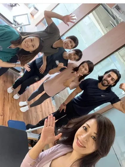 A happy post-workout selfie with our amazing clients. This is what it's all about: building a community that shares a journey of strength, balance, and determination.