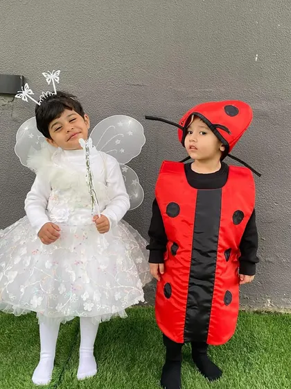 A beautiful butterfly and a cute ladybug. Our 'Insects' theme day encouraged children to explore nature through imaginative dress-up and play.