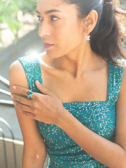 Flaunting the details. It's all about feeling confident, whether I'm on stage or off. This look is great for hosting tech conferences or luxury brand launches.
