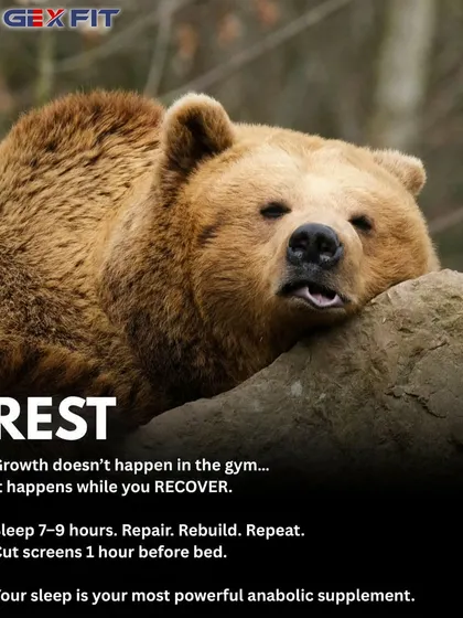 Growth does not happen in the gym; it happens when you recover. Your body repairs and rebuilds muscle tissue during periods of rest, especially sleep. Prioritizing recovery is just as important as training hard for achieving your fitness goals.