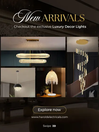 Explore my exclusive new arrivals of luxury decor lights. This collection features everything from modern crystal chandeliers to statement staircase fixtures.
