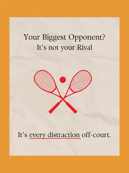 Your biggest opponent isn't your rival on the court; it's every distraction off it. We train our players to master self-control and focus, which is the key to consistent performance.