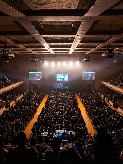 The view from the stage in San Jose. I can provide the complete live music experience for concerts and large corporate events.