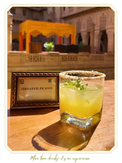 A refreshing "Zero Level Picante" mocktail, offering all the flavor and kick of a spicy cocktail without the alcohol.