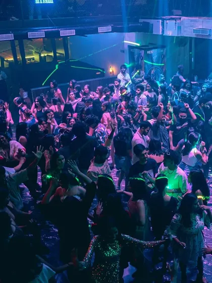 A packed dance floor at Hydra, with everyone lost in the music. This is the goal for every set I play.