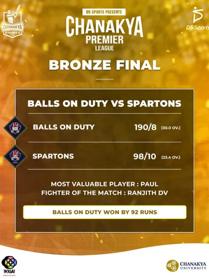The result of the Bronze Final from CPL Season 1.