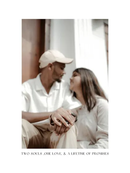 A soft-focus, artistic shot that beautifully captures the intimacy and emotion of the couple's embrace.
