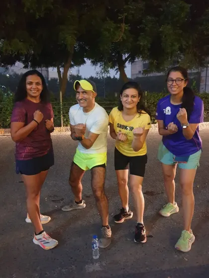 Four of our female runners, strong and empowered. We are proud of the incredible women in our tribe.