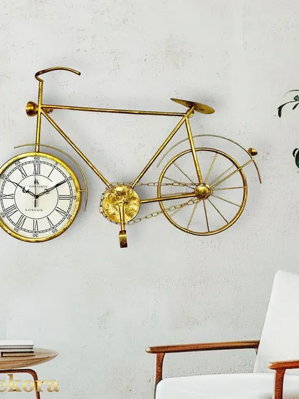 Our cycle wall clock is a timeless piece that combines art with utility.