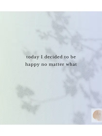 A question I often reflect on. I believe we can choose our response to life, and in that choice, we can find our way back to a state of contentment and peace.