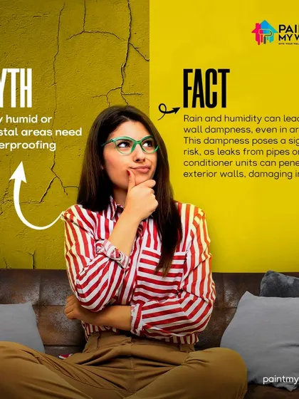 Let's bust a common myth. Dampness isn't just a problem for coastal areas. Leaks from pipes or even AC units can damage walls anywhere. My waterproofing service is the definitive solution for any home.