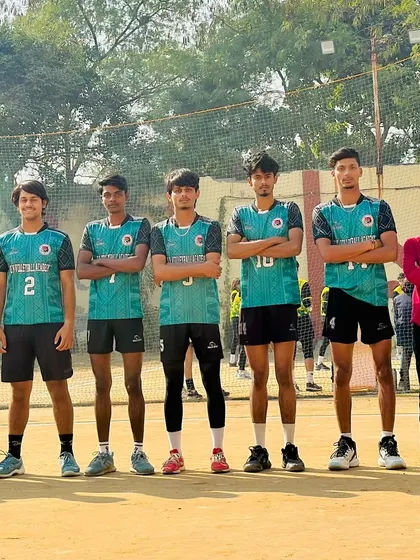 A lineup of our boys' team, ready for competition. They show the focus and unity that we build at the academy.