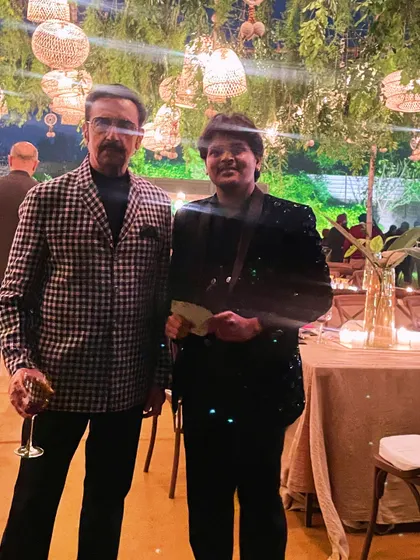 With the "Bad Man" of Bollywood, Gulshan Grover. It was an honor to meet him, a true gentleman in real life.