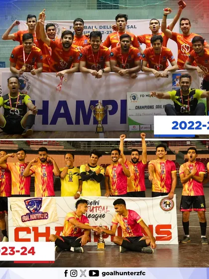 A throwback to our back-to-back Delhi Futsal League titles, establishing our dominance in the state.
