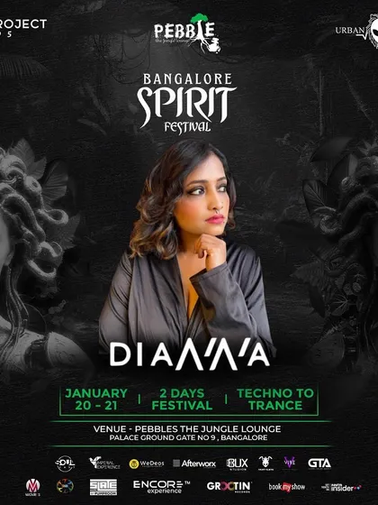 My feature on the poster for the Bangalore Spirit Festival. This two-day techno and trance festival highlights my role in the local Bangalore music scene.