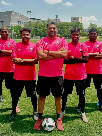 The full coaching squad, ready to lead our teams to greatness in the new season.