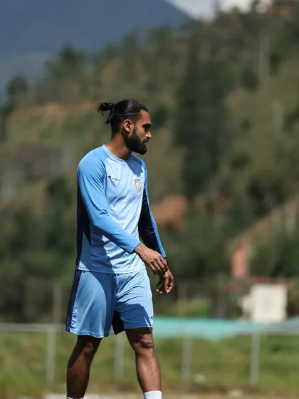 A candid shot during a training session with the Indian U17 team. My focus is on observing movement patterns and providing real-time feedback to ensure every athlete is performing at their best.