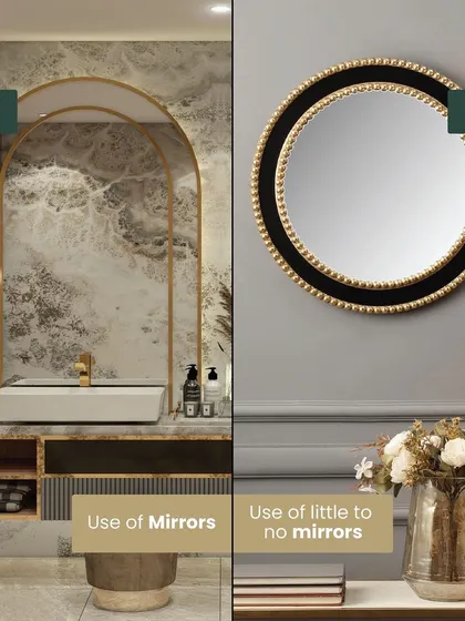 Another tip for small spaces: use mirrors. A large, well-placed mirror can create the illusion of depth and make a room feel much larger than it is.